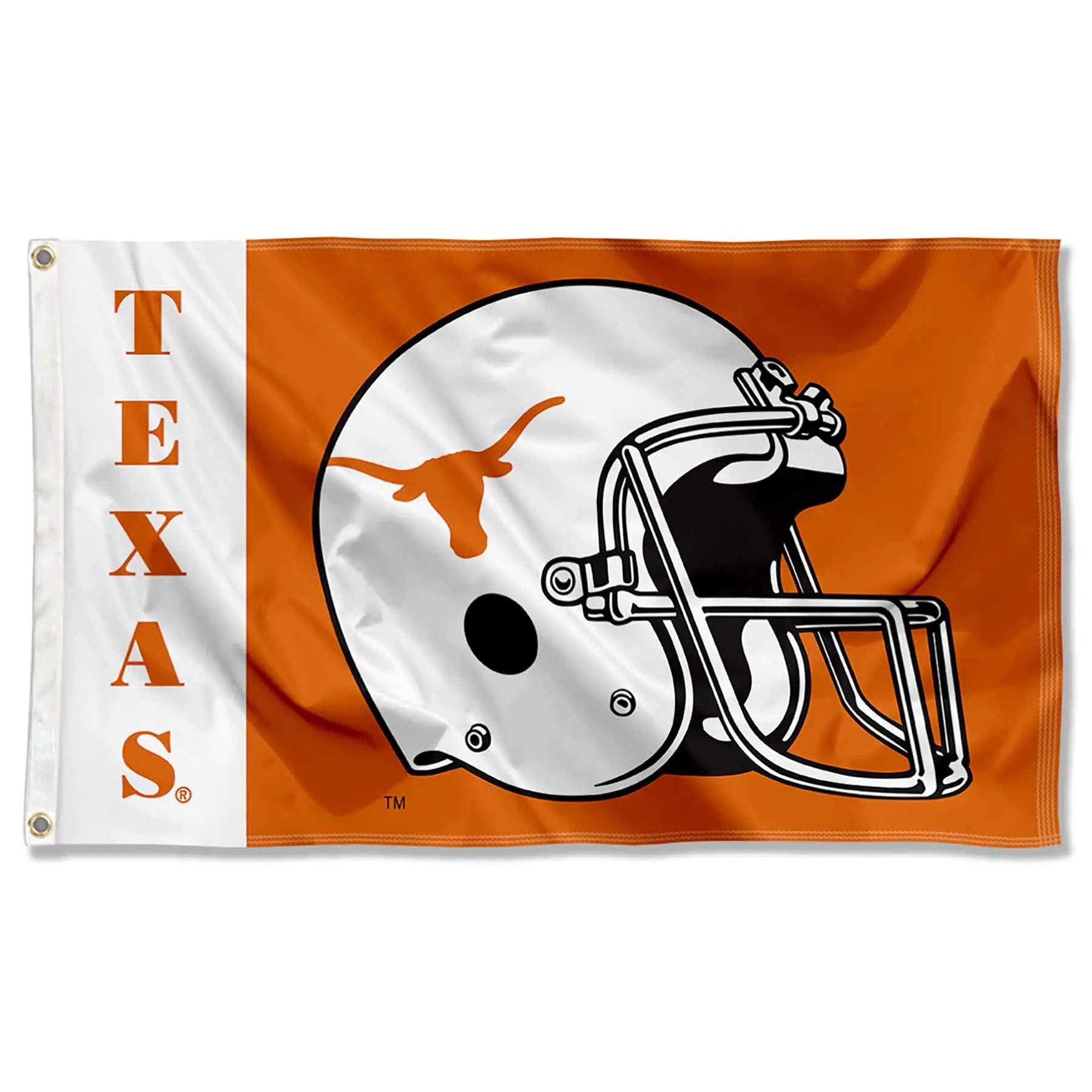 College Flags & Banners Co. Texas UT Longhorns Large Football Helmet 3x5 Orange Flag