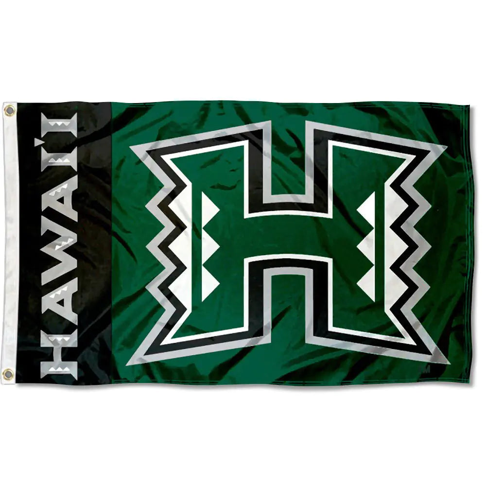 College Flags & Banners Co. Hawaii Warriors Rainbows University Large College Flag
